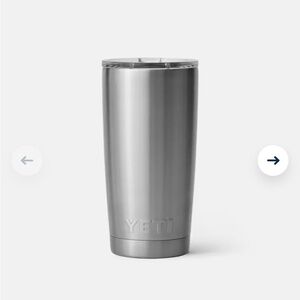 YETI Silver Insulated Tumbler 20oz!!
